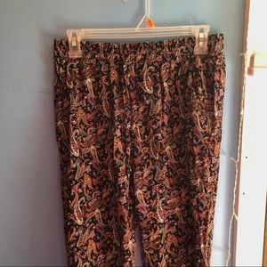 miss one plus size paisley pants